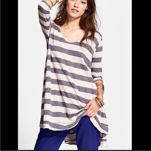 We The Free Slub Knit Striped Tunic